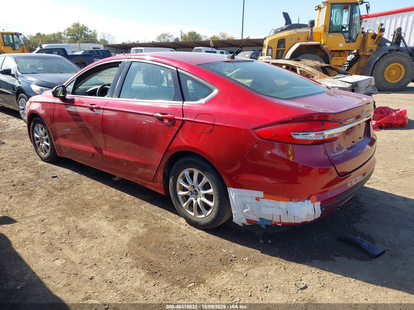 Vin: 3fa6p0g76hr189683, lot: 46818254, ford fusion s 20173