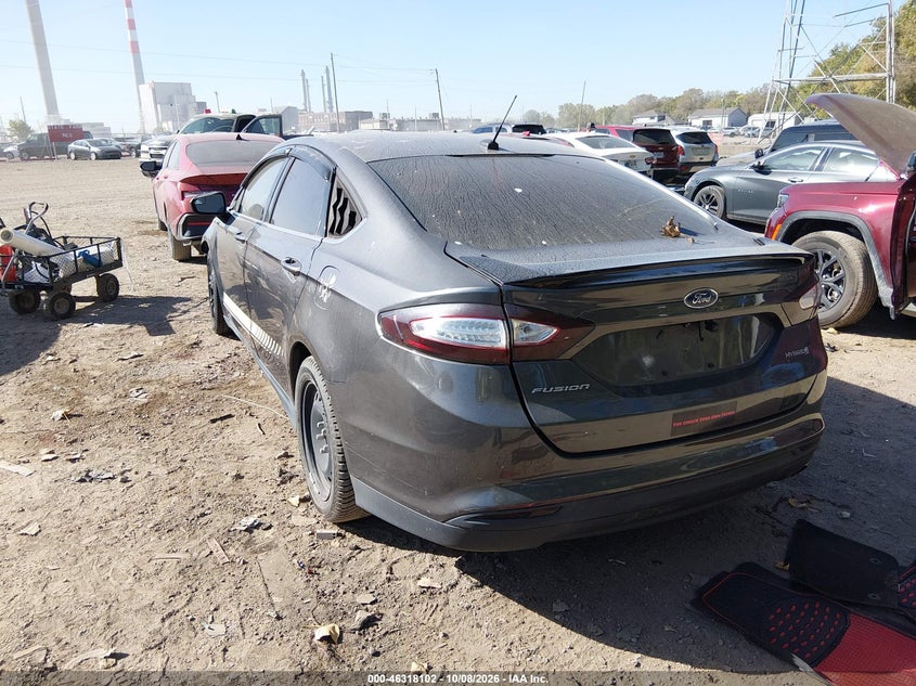 Vin: 3fa6p0uu1fr167517, lot: 46818324, ford fusion hybrid s 20153