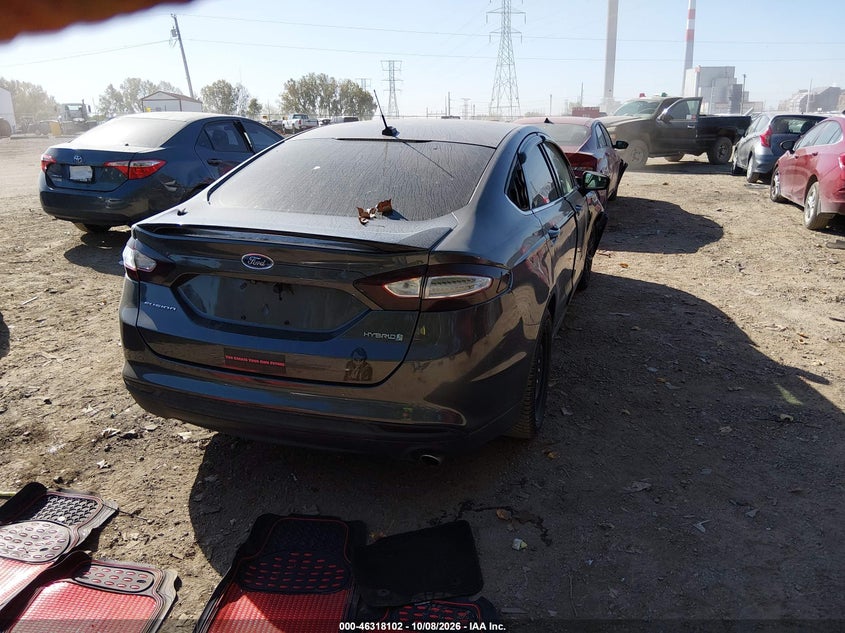 Vin: 3fa6p0uu1fr167517, lot: 46818324, ford fusion hybrid s 20154