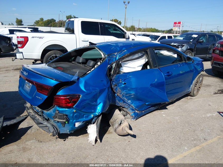 Vin: 3kpf54ad1pe663454, lot: 46818343, kia forte gt-line 20234