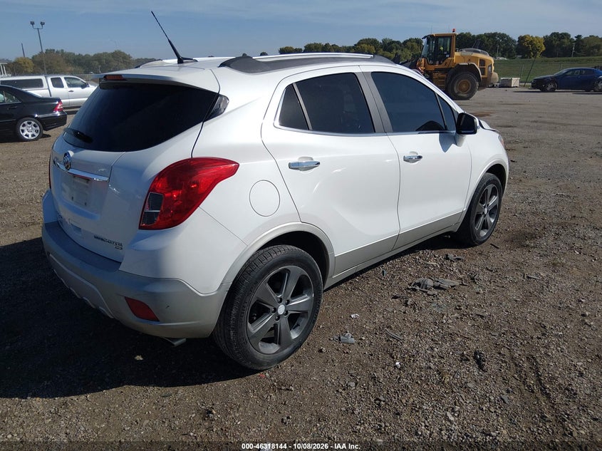 Vin: kl4cjfsb0eb784391, lot: 46818366, buick encore convenience 20144