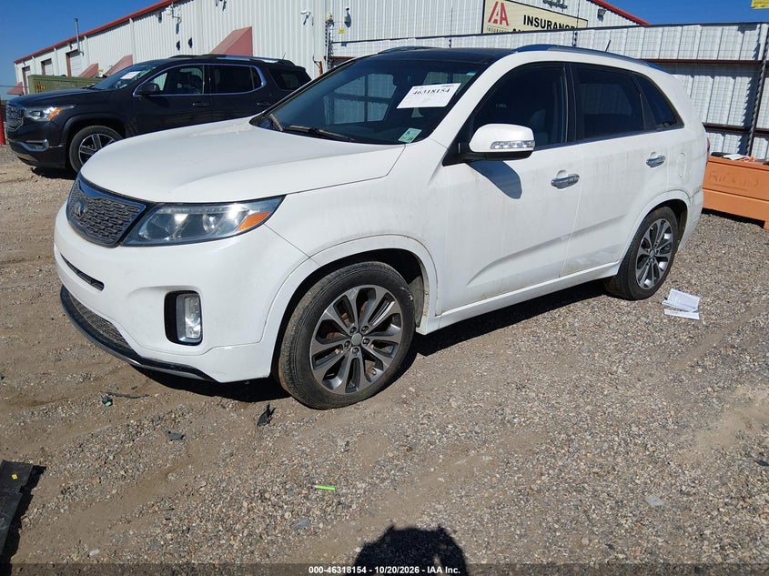 Vin: 5xykw4a74eg495668, lot: 46818376, kia sorento sx 20142