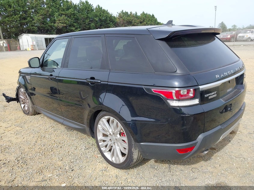 Vin: salwr2ef9ga100023, lot: 46818384, land rover range rover sport 5.0l v8 supercharged/5.0l v8 supercharged dynamic 20163