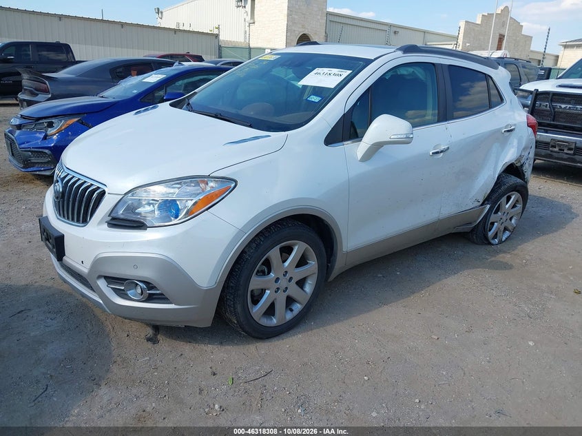 Vin: kl4cjdsb3fb231336, lot: 46818530, buick encore premium 20152