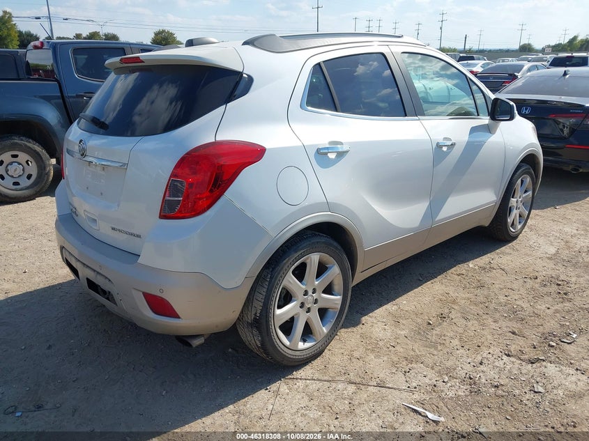 Vin: kl4cjdsb3fb231336, lot: 46818530, buick encore premium 20154