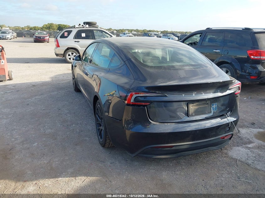 Vin: 5yj3e1ea5rf763393, lot: 46818564, tesla model 3 long range dual motor rear-wheel drive/rear-wheel drive 20243