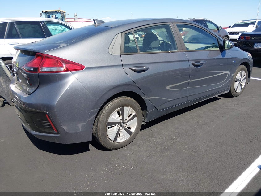 Vin: kmhc65lc1hu057578, lot: 46818592, hyundai ioniq hybrid blue 20174