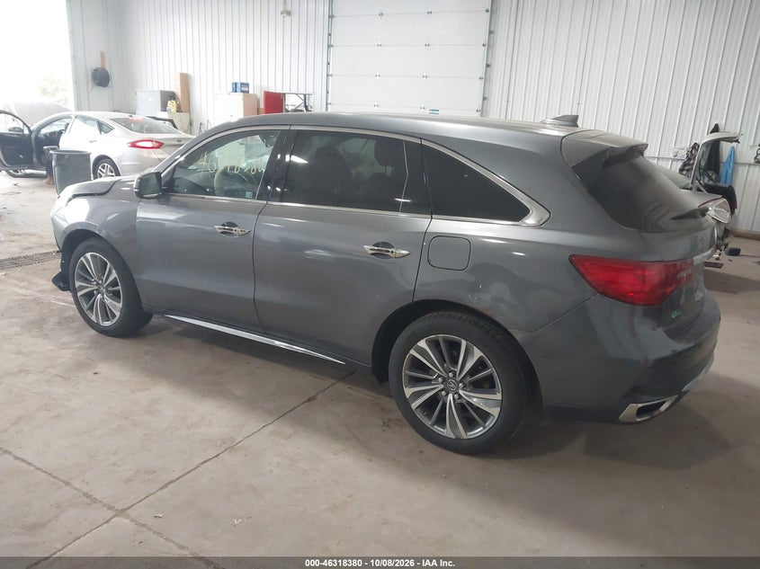 Vin: 5fryd4h58hb007711, lot: 46818602, acura mdx technology package 20173