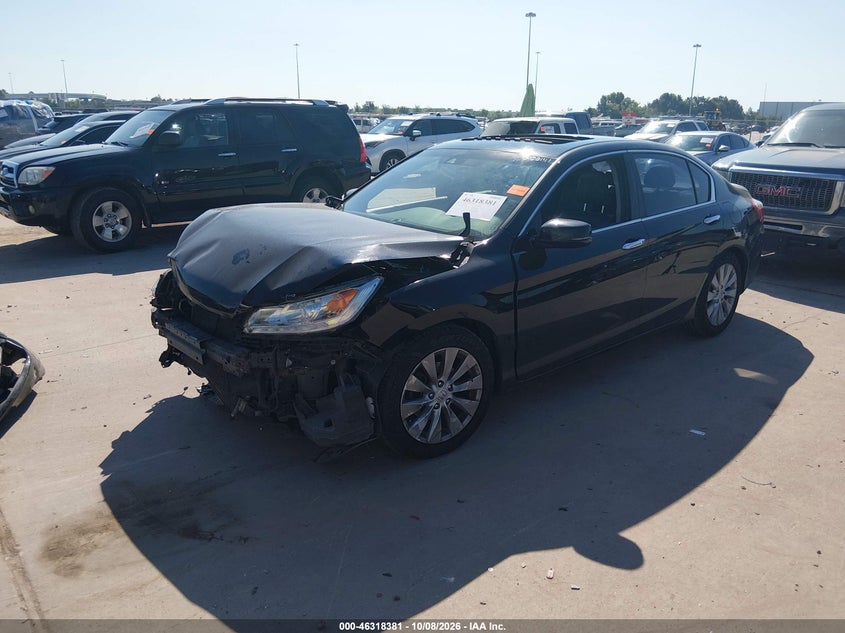 Vin: 1hgcr2f83da054180, lot: 46818603, honda accord ex-l 20132