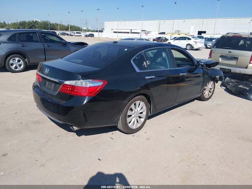 Vin: 1hgcr2f83da054180, lot: 46818603, honda accord ex-l 20134