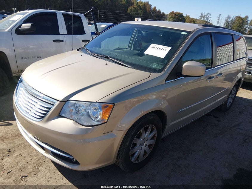 Vin: 2c4rc1bg2dr570754, lot: 46818633, chrysler town & country touring 20132