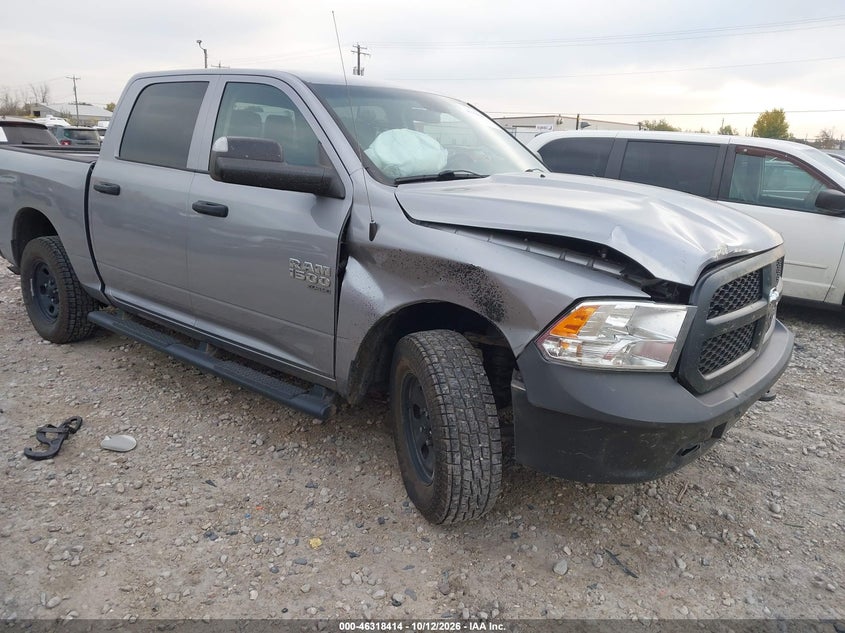 Vin: 1c6rr7kg1ks638160, lot: 46818636, ram 1500 classic tradesman  4x4 5'7 box 20191