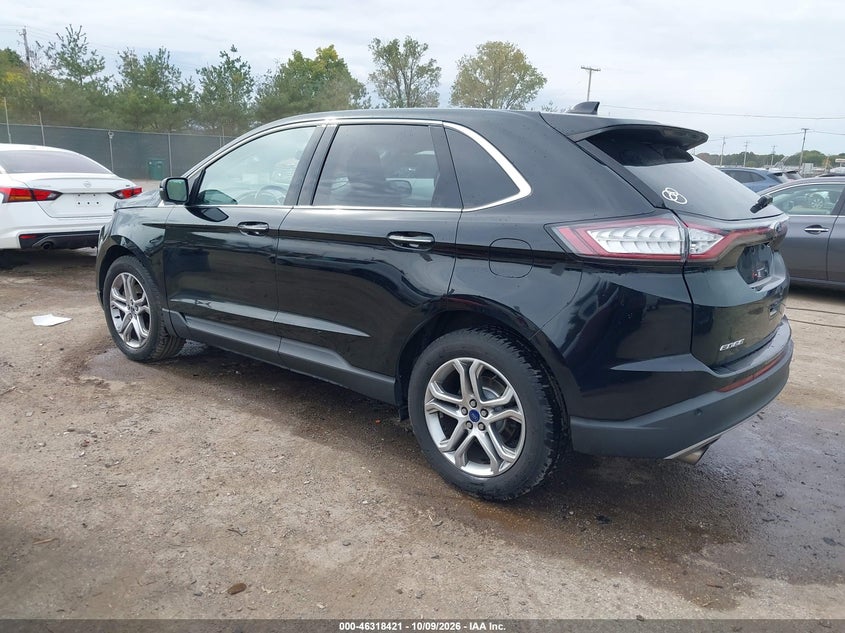 Vin: 2fmpk4k9xgbb31386, lot: 46818643, ford edge titanium 20163
