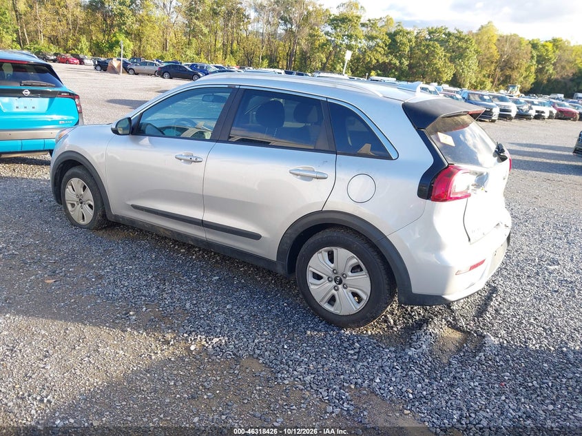 Vin: kndcb3lc0k5265599, lot: 46818648, kia niro lx 20193