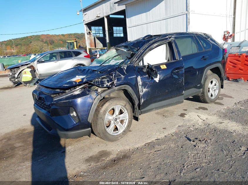 Vin: 4t3rwrfvxmu031335, lot: 46818657, toyota rav4 xle hybrid 20212