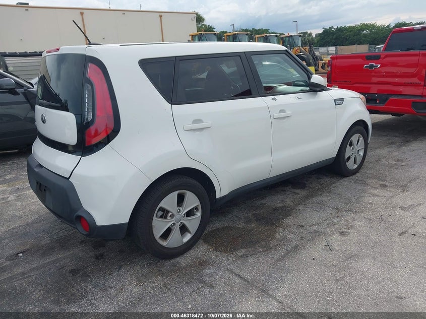 Vin: kndjn2a27g7315381, lot: 46818694, kia soul 20164