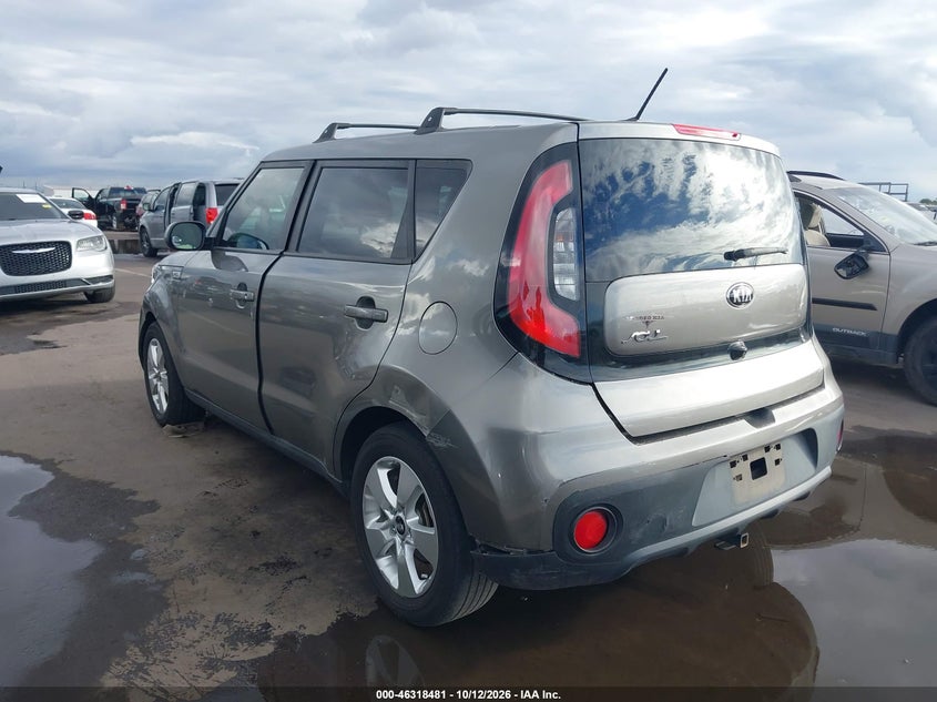 Vin: kndjn2a28k7691659, lot: 46818703, kia soul 20193