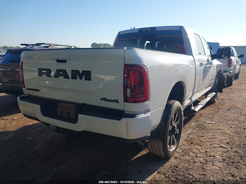 Vin: 3c6ur5nl4sg507013, lot: 46818715, ram 2500 laramie  4x4 6'4 box 20254