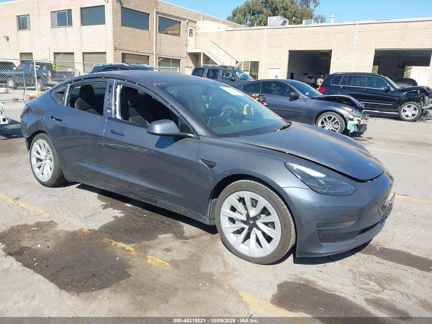 Vin: 5yj3e1eaxpf543809, lot: 46818743, tesla model 3 rear-wheel drive 20231