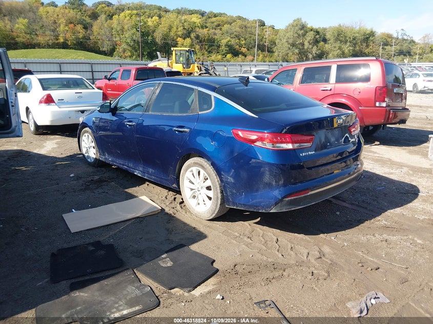 Vin: 5xxgu4l39gg071996, lot: 46818746, kia optima ex 20163