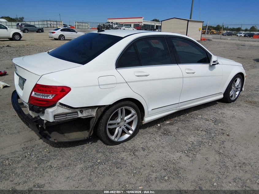 Vin: wddgf4hb1eg244013, lot: 46818793, mercedes-benz c 250 sport 20144