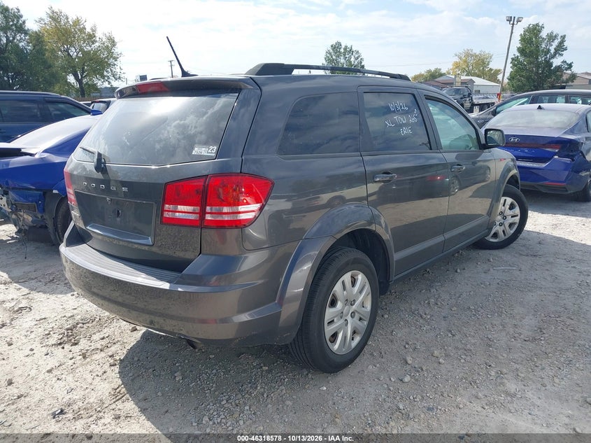 Vin: 3c4pdcab7ht709737, lot: 46818800, dodge journey se 20174