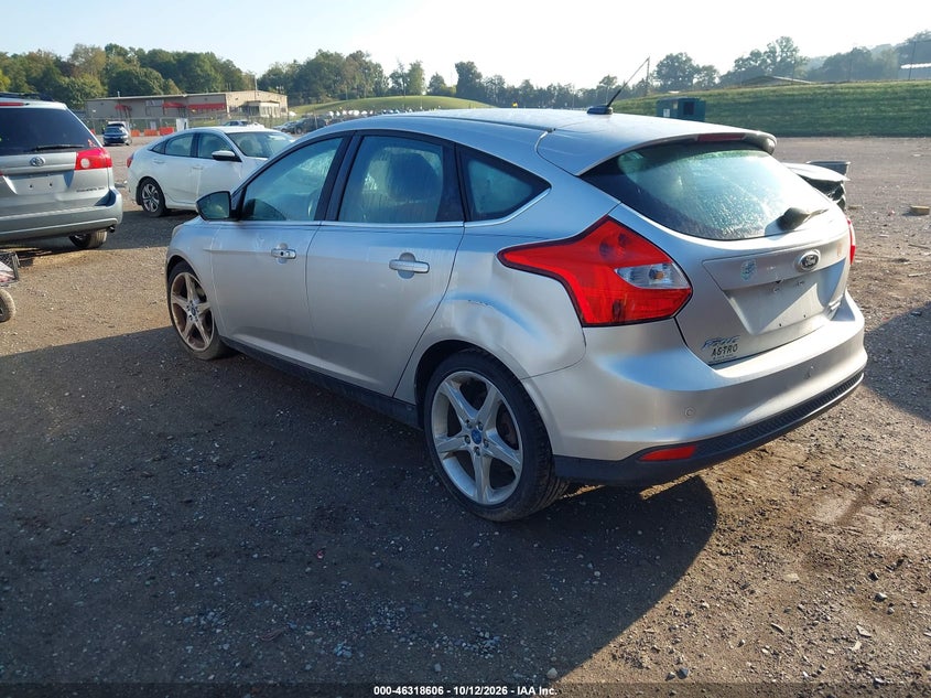 Vin: 1fadp3n20dl193799, lot: 46818829, ford focus titanium 20133