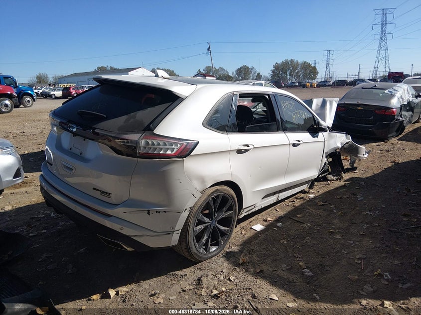 Vin: 2fmtk3apxfbb89831, lot: 46819006, ford edge sport 20154