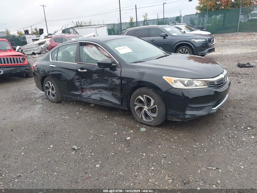 Vin: 1hgcr2f35ga189122, lot: 46819018, honda accord lx 20161