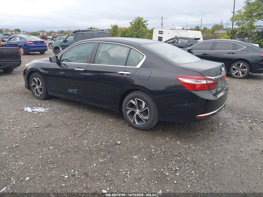 Vin: 1hgcr2f35ga189122, lot: 46819018, honda accord lx 20163