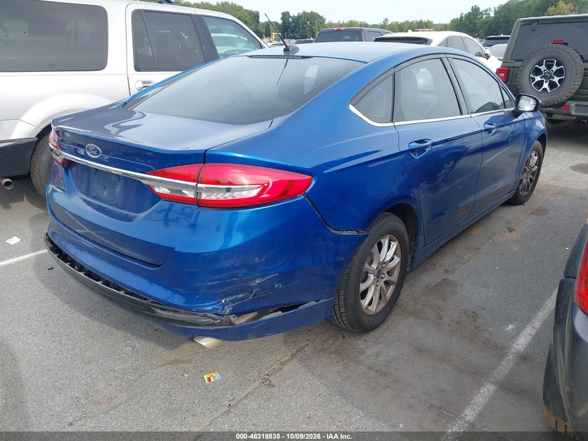 Vin: 3fa6p0g76hr311345, lot: 46819060, ford fusion s 20174