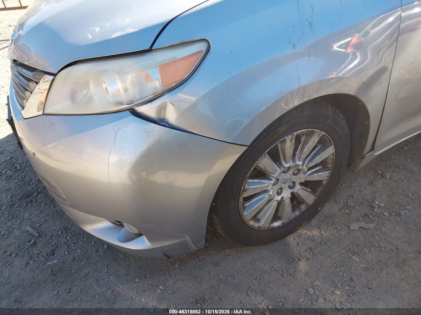 TOYOTA SIENNA 2011 VIN 5TDDK3DC7BS006895