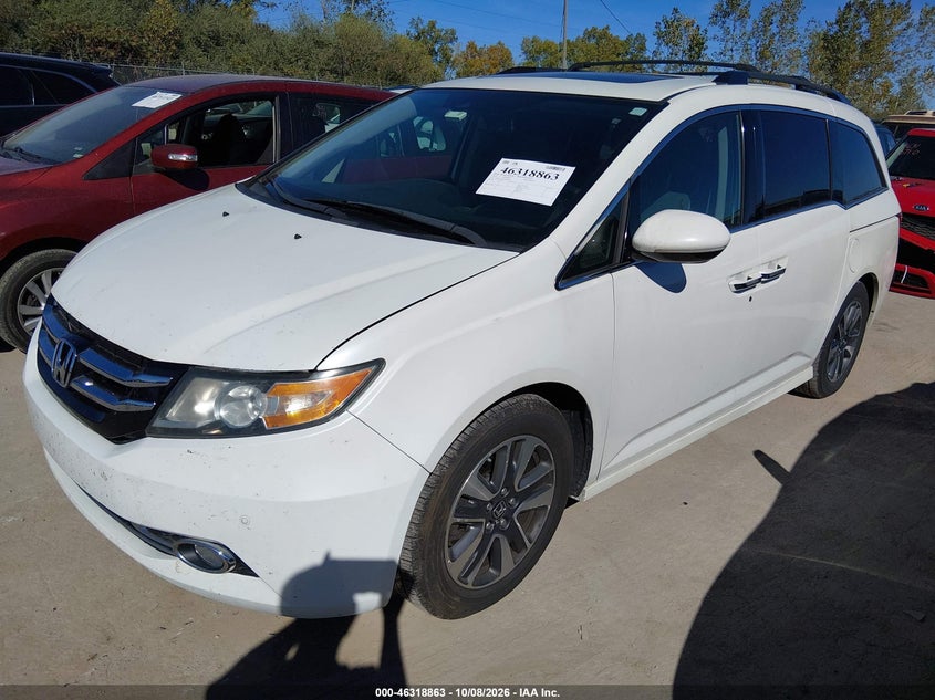 Vin: 5fnrl5h99gb006986, lot: 46819085, honda odyssey touring/touring elite 20162