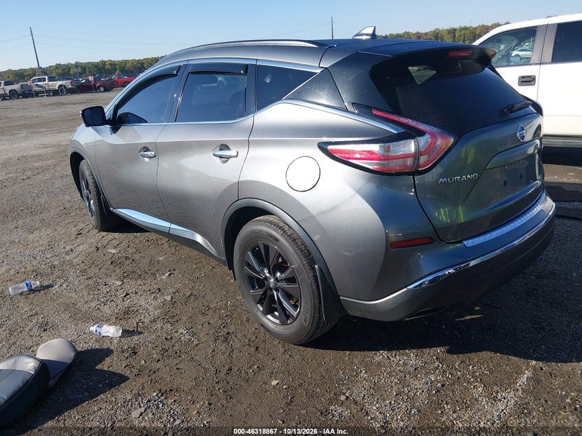 Vin: 5n1az2mh8jn185632, lot: 46819089, nissan murano sv 20183
