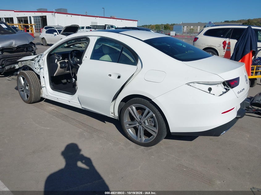 Vin: w1k5j4hb8nn290486, lot: 46819155, mercedes-benz cla 250 coupe 4matic 20223