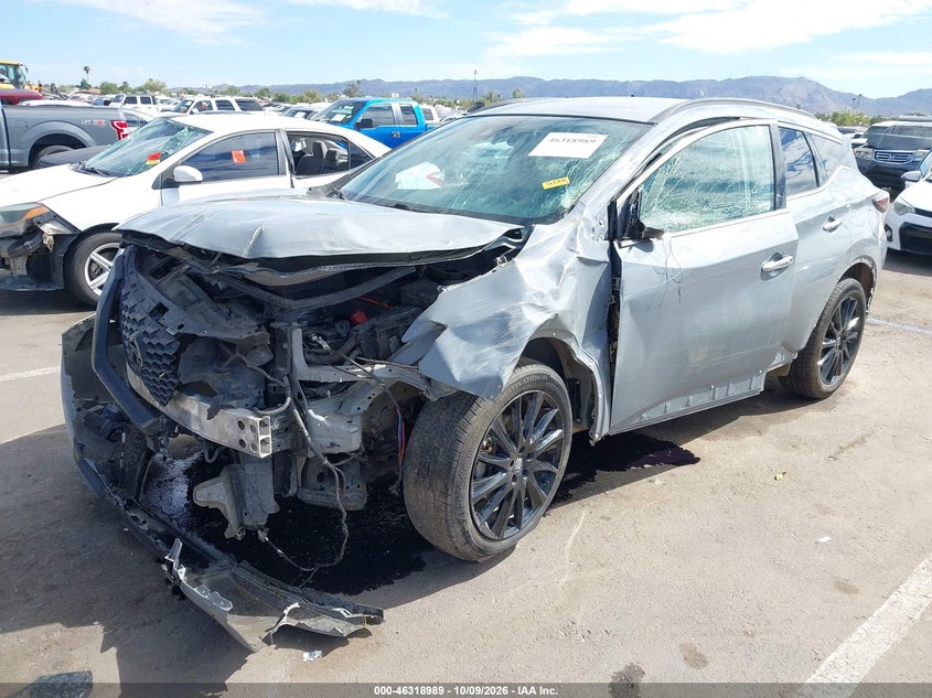 Vin: 5n1az2bj8nc117760, lot: 46819211, nissan murano sv fwd 20222