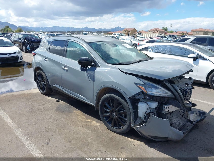 Vin: 5n1az2bj8nc117760, lot: 46819211, nissan murano sv fwd 20221