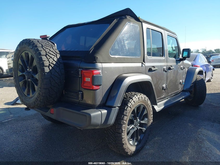 Vin: 1c4jjxp65mw860225, lot: 46819287, jeep wrangler 4xe unlimited sahara 4x4 20214