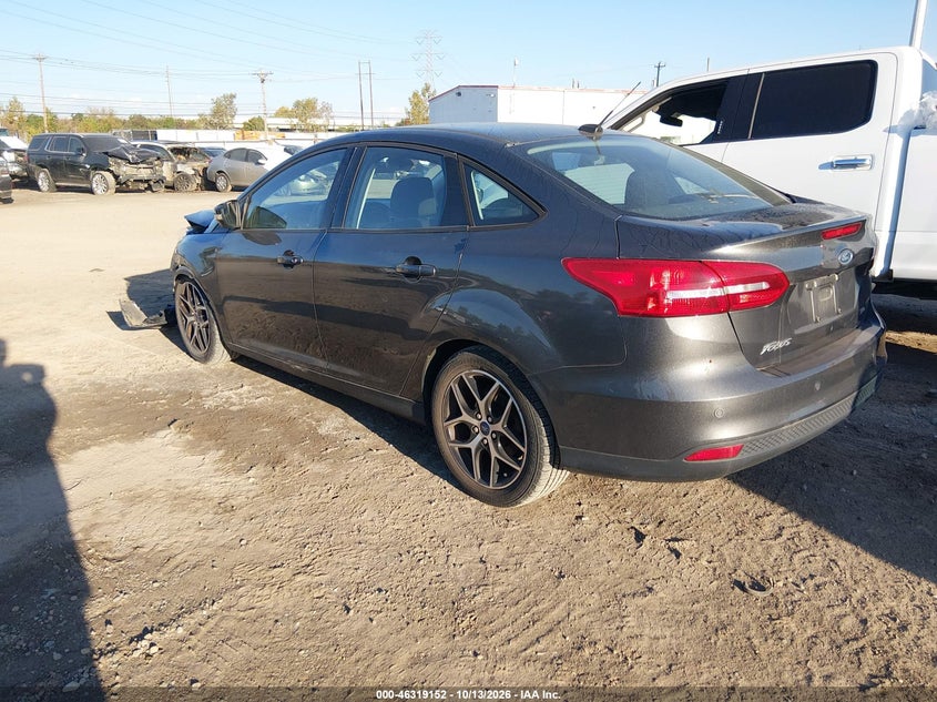 Vin: 1fadp3h28jl258101, lot: 46819374, ford focus sel 20183