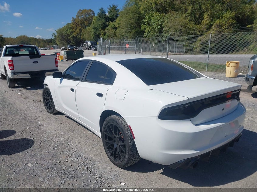 Vin: 2c3cdxat2gh254001, lot: 46819381, dodge charger police 20163