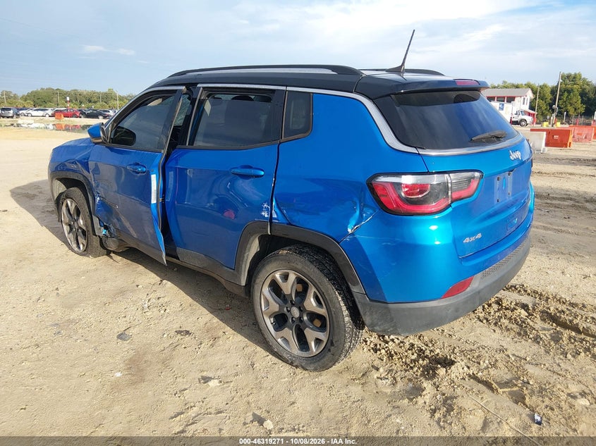 Vin: 3c4njdcb0jt373826, lot: 46819493, jeep compass limited 4x4 20183