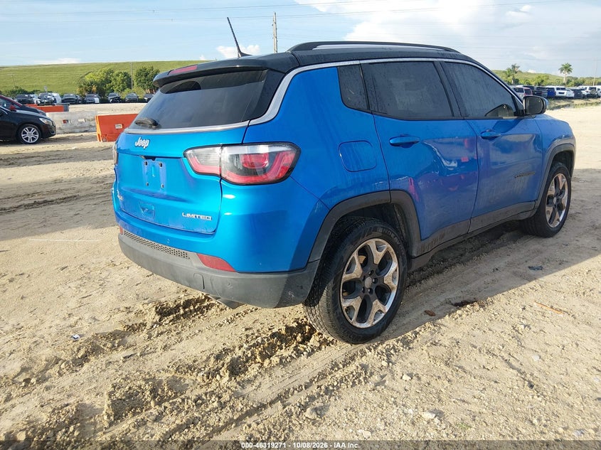 Vin: 3c4njdcb0jt373826, lot: 46819493, jeep compass limited 4x4 20184