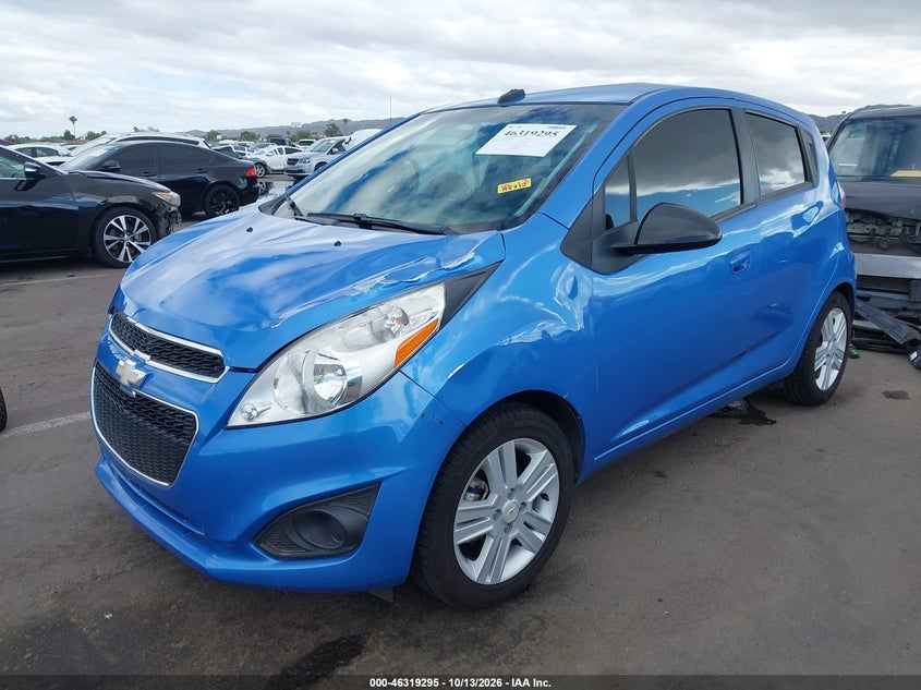 2013 Chevrolet Spark Ls Auto, Лівий перед, IAAI, VIN KL8CB6S97DC535233 — фото 2