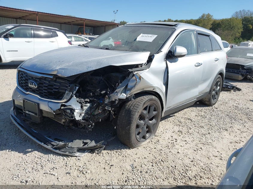 Vin: 5xyphda55kg590444, lot: 46819529, kia sorento 3.3l ex sport 20192
