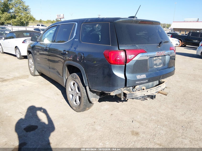 Vin: 1gkknklaxkz290776, lot: 46819656, gmc acadia sle-1 20193