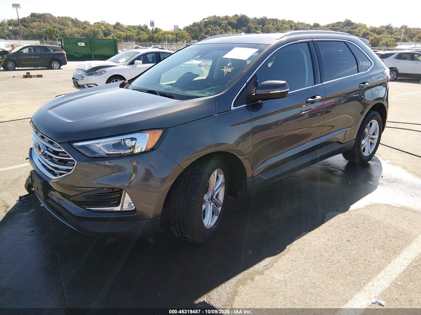 2019 Ford Edge Sel, Right Front, IAAI, VIN 2FMPK3J92KBC47525 — photo 2