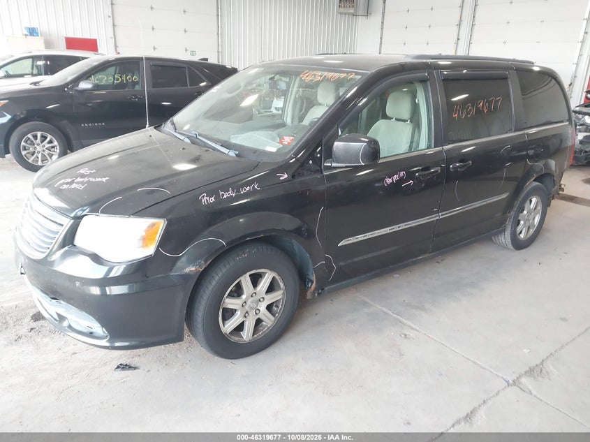 Vin: 2c4rc1bg5cr158276, lot: 46819899, chrysler town & country touring 20122
