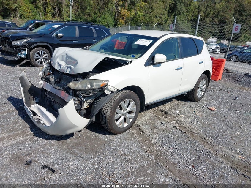 2014 Nissan Murano S, Front End, IAAI, VIN JN8AZ1MW1EW509490 — photo 2