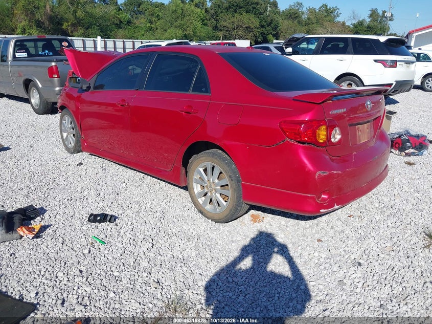 Vin: 1nxbu4ee3az200739, lot: 46820050, toyota corolla s 20103