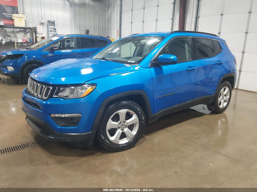 Vin: 3c4njcbb8kt699855, lot: 46820062, jeep compass latitude fwd 20192